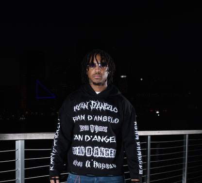 What The Font Distressed Pullover Hoodie